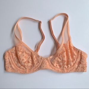 VS • 34B • Unlined Demi Lace & Mesh Bra